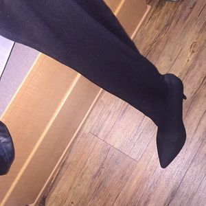 Black thigh boot heels (make offer)